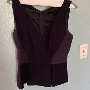 Boss black peplum top
